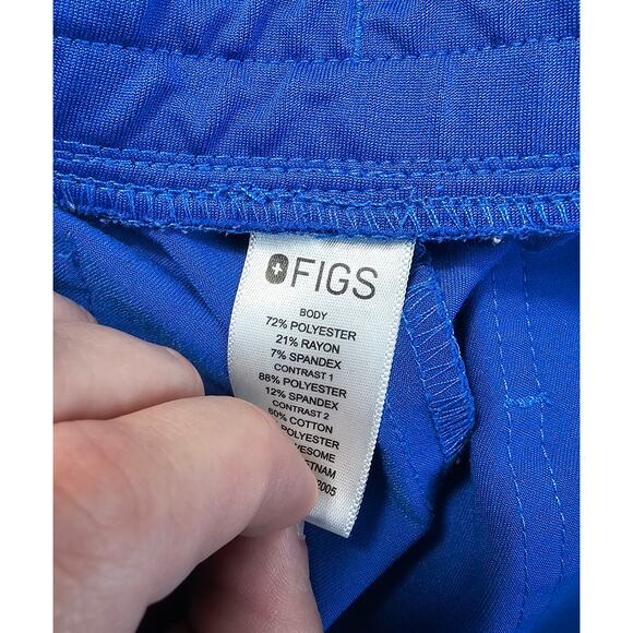 Figs technical collection  blue sz L drawstring waist joggers cargo pockets - Picture 6 of 8